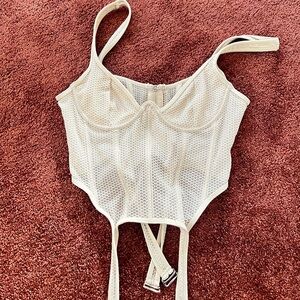 Enlighten Me Bustier top in cream size large